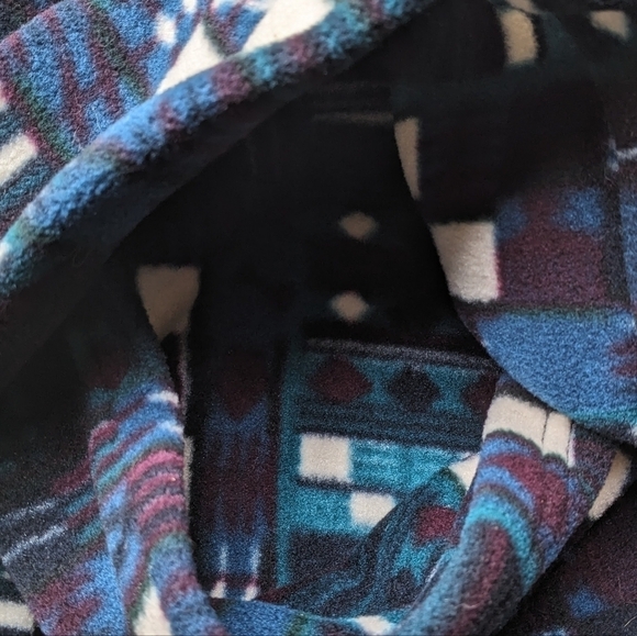 VTG Deadstock NWT Marker LTD Polartec Ski Gear Bag Teal Print Fleece Ski Shop - Picture 5 of 7